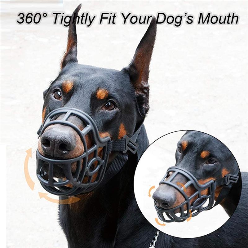 Silicone Pet Dog Muzzle Adjustable Breathable Anti-biting Chewing Barking Basket Muzzles Mouse Mask For Small Medium Large Dogs