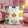 Cute Cartoon Tamagotchi Cushion Cover Premium Comfort Reversible Pillow Cove Two In One Design For Any Room  Car Interior