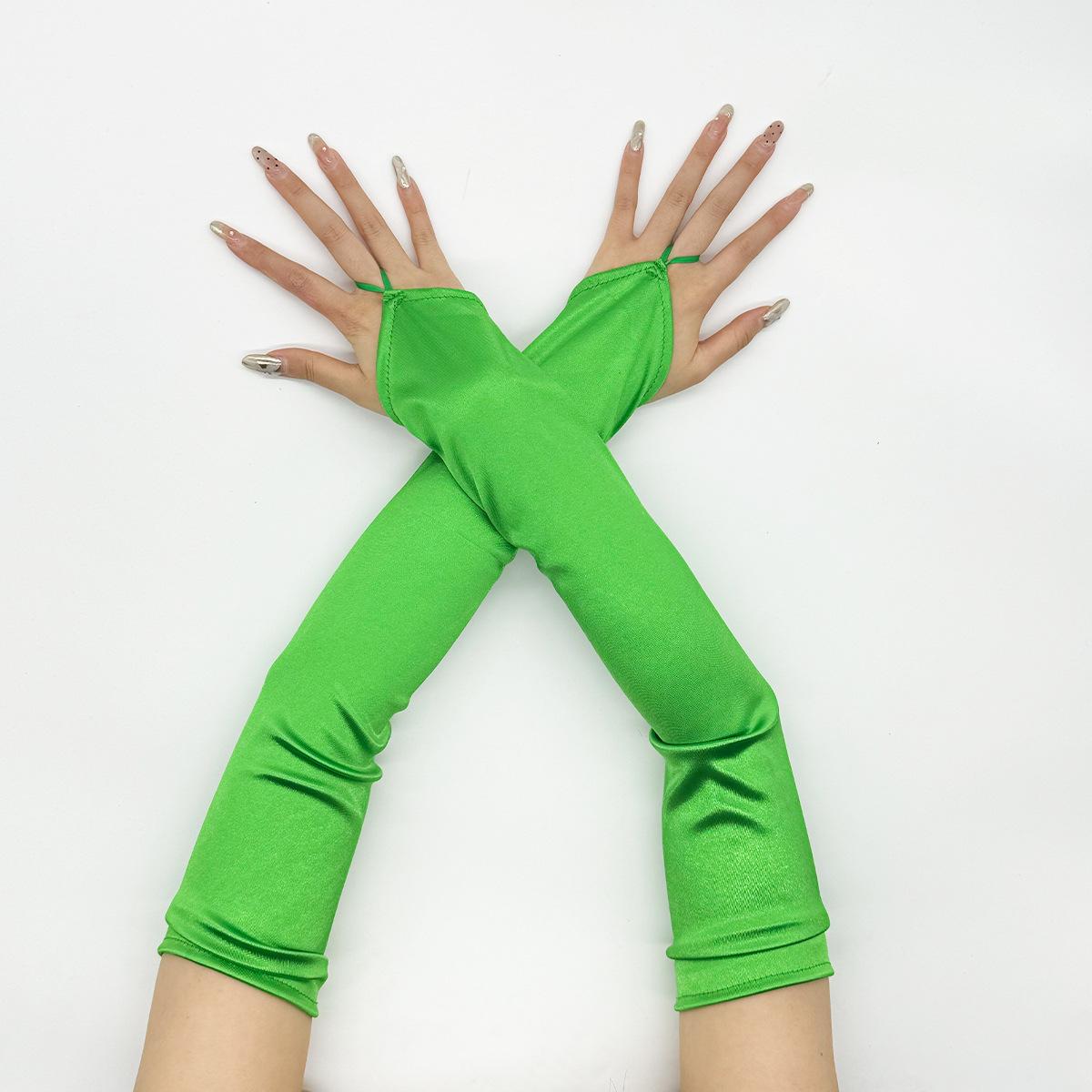 

Длинные перчатки-крючки из сатина, перчатки для макияжа 1920-х годов, перчатки для бала, перчатки для свадебного платья, перчатки от солнца зелёный