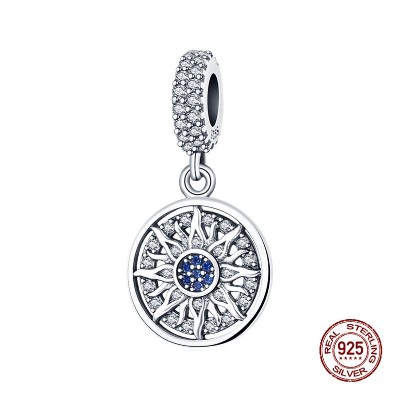 925 Silver Devil's Eye Charm Beads 3mm Fit DIY Bracelet Women's Fashion Jewelry Gift Original Handmade