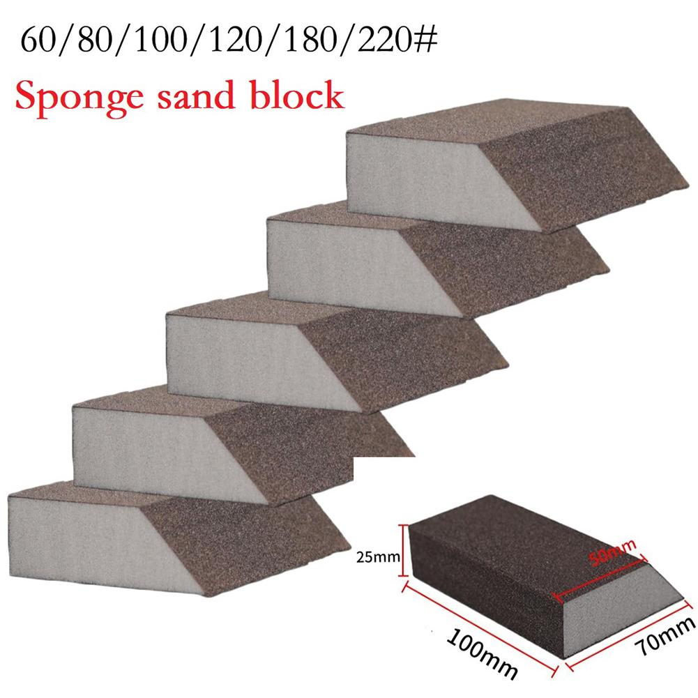 1pc 60-240Grit Wall Tile Grinding Sponge Sand Block Sandpaper Polishing Pad Sanding Block Sander Sponges For Wood Drywall Metal