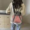 Casual Alphabet Canvas Bag Women's 2025 Summer New Shoulder Bag Trendy Versatile Student Class Tote Bag