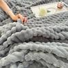 Four Seasons Thick Warm Fleece Blanket Lightweight Luxury Solid Color Multifunctional Rabbit Fleece Blanket Bedroom Room Blanke