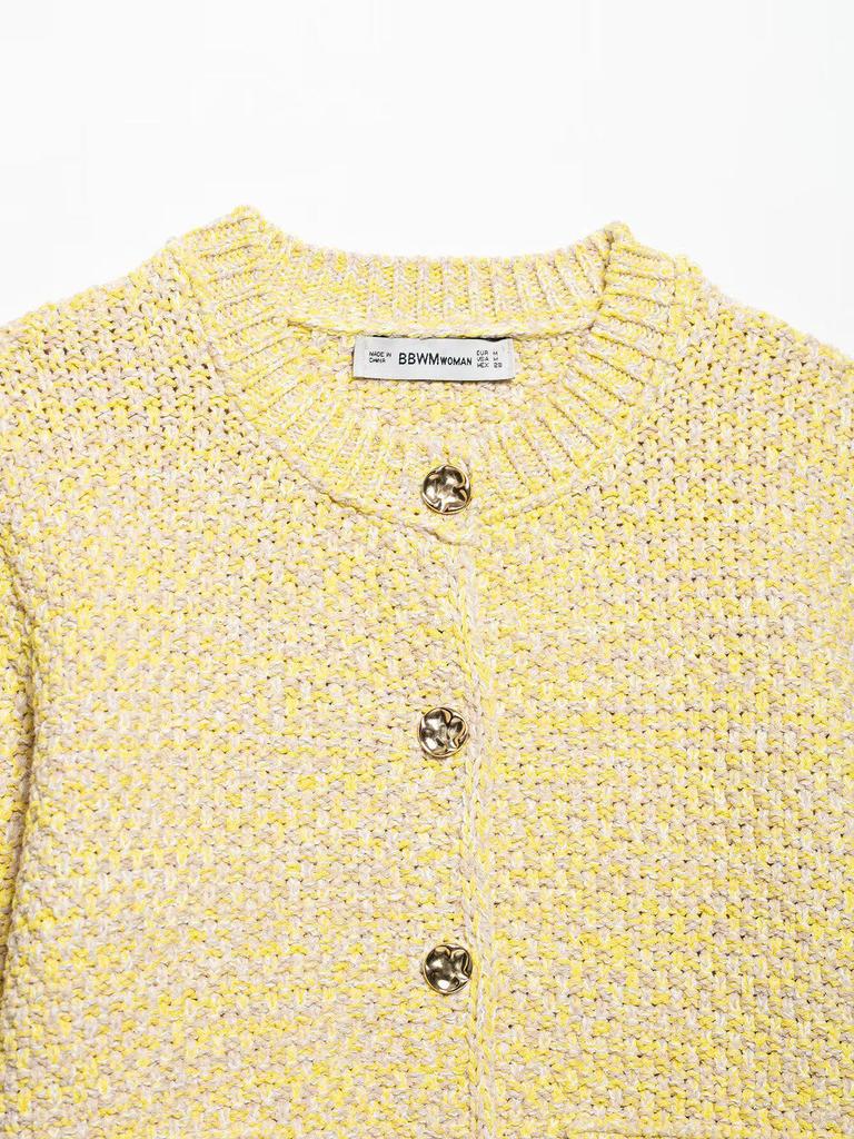 Spring 2025 Women's European & American Style Knit Cardigan - Fashionable, Simple, Versatile