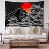 Tapestry Japanese Legend Wall Hanging Blanket Fuji Mountain Art Chinese style Print Tapestry 60x40inch Tokyo Natural