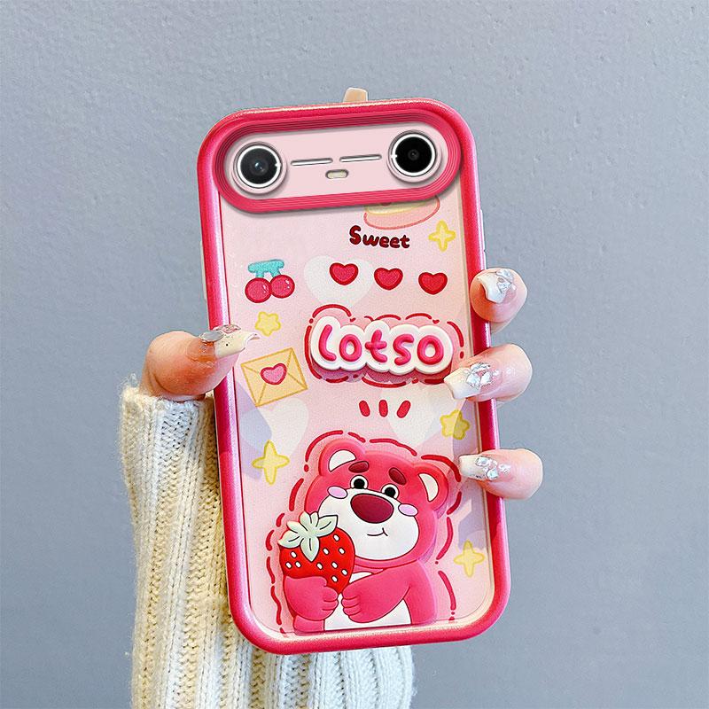 KEYSION Stoßfeste Hülle für TECNO Pova Slim 5G mit Lanyard Weiches Silikon Niedliche 3D-Cartoon-Puppe Handy-Rückseite für Spark Slim 4G
