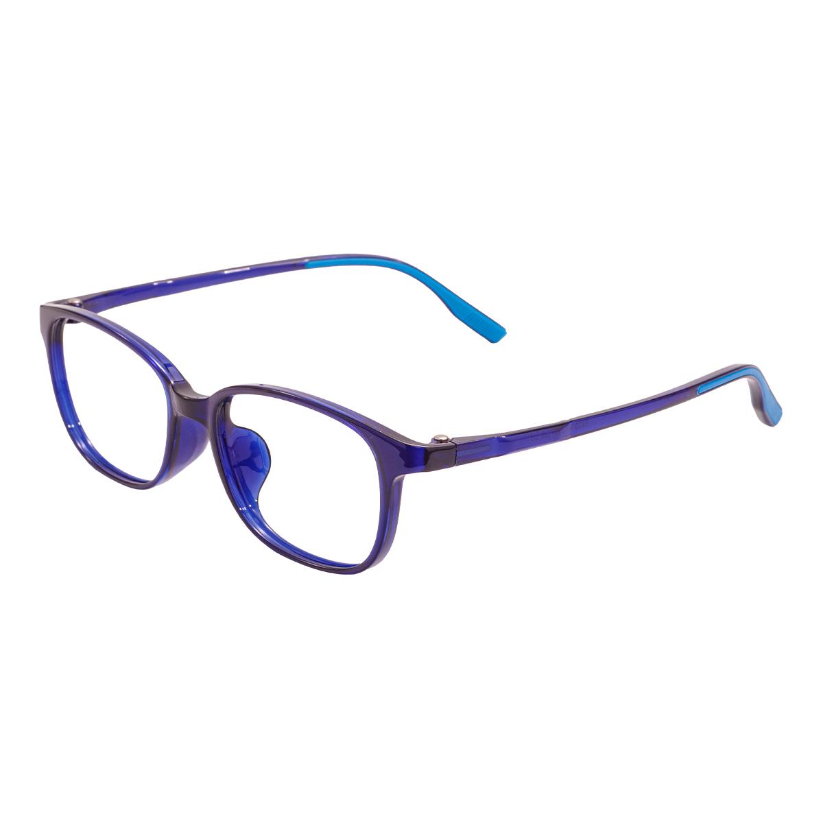 

TR90 Children Rectangular Glasses Frame Plastic Transparent Lightweight Kids Spectacle For Optical Prescription Lenses синий