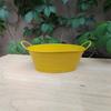 Contenitore Secchiello Fioriera Moderno in Metallo con Manici Design Impermeabile Adatto per Decorazione Piante in Multipli Colori 2 Pezzi