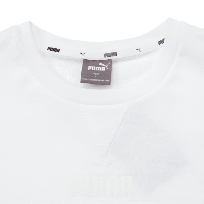 Puma Logo Short Sleeve T-Shirt Men Tops White 849593-02