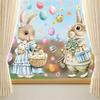 Easter Bunny Static Cling Window Sticker 2026 New Arrival Cute Glass Decoration for Home Easter Decor