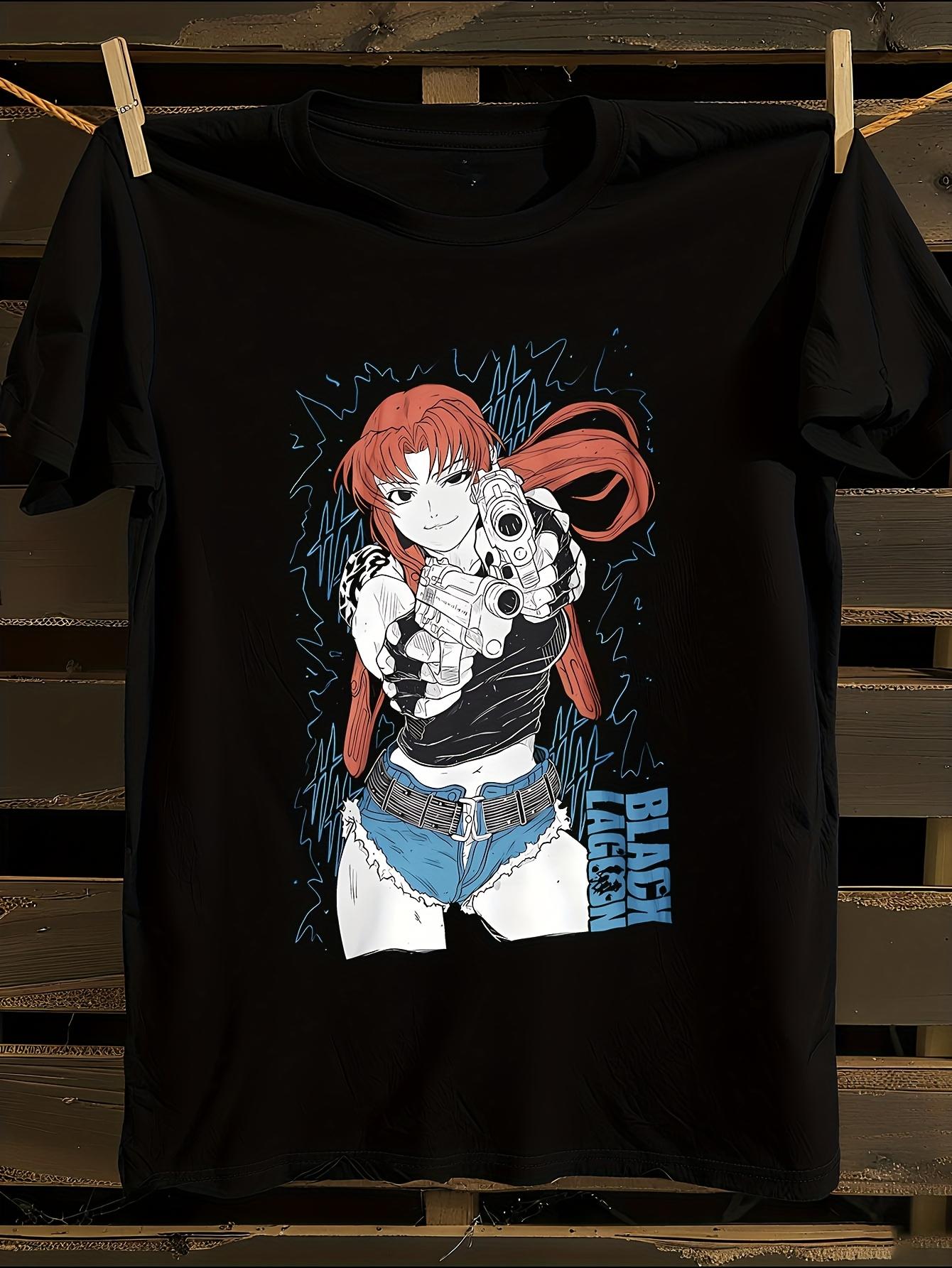 Black Lagoon Revy Anime Graphic T-shirt S