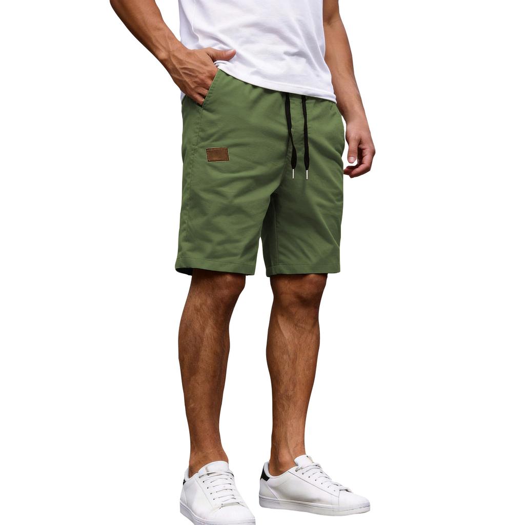 Mens Casual Drawstring Waist Shorts Relaxed Fit Lightweight Shorts with Pockets for Everyday Wear and Outdoor Activities