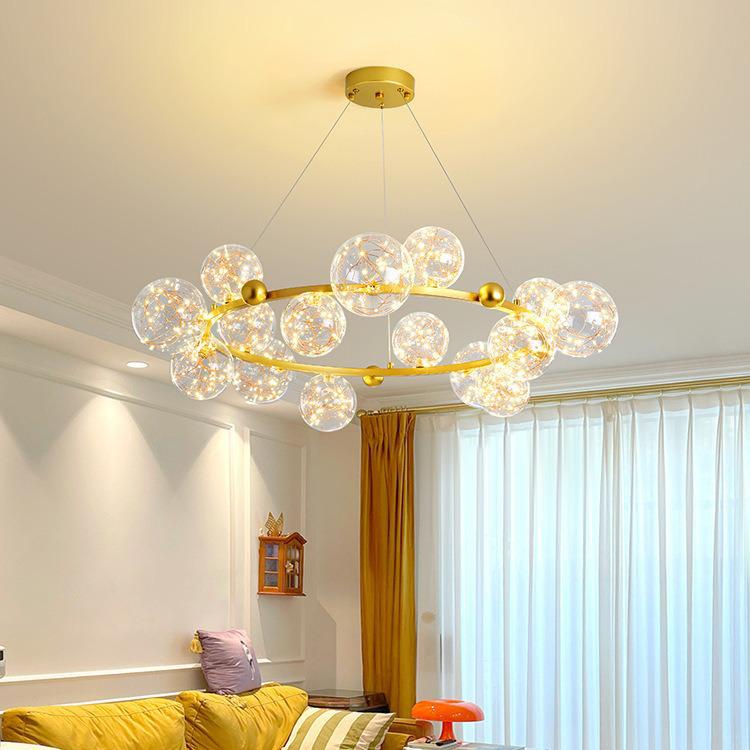 Nordic Modern Minimalist Luxury Starlight Chandelier for Living Room, Dining Room & Bedroom - Model 021L