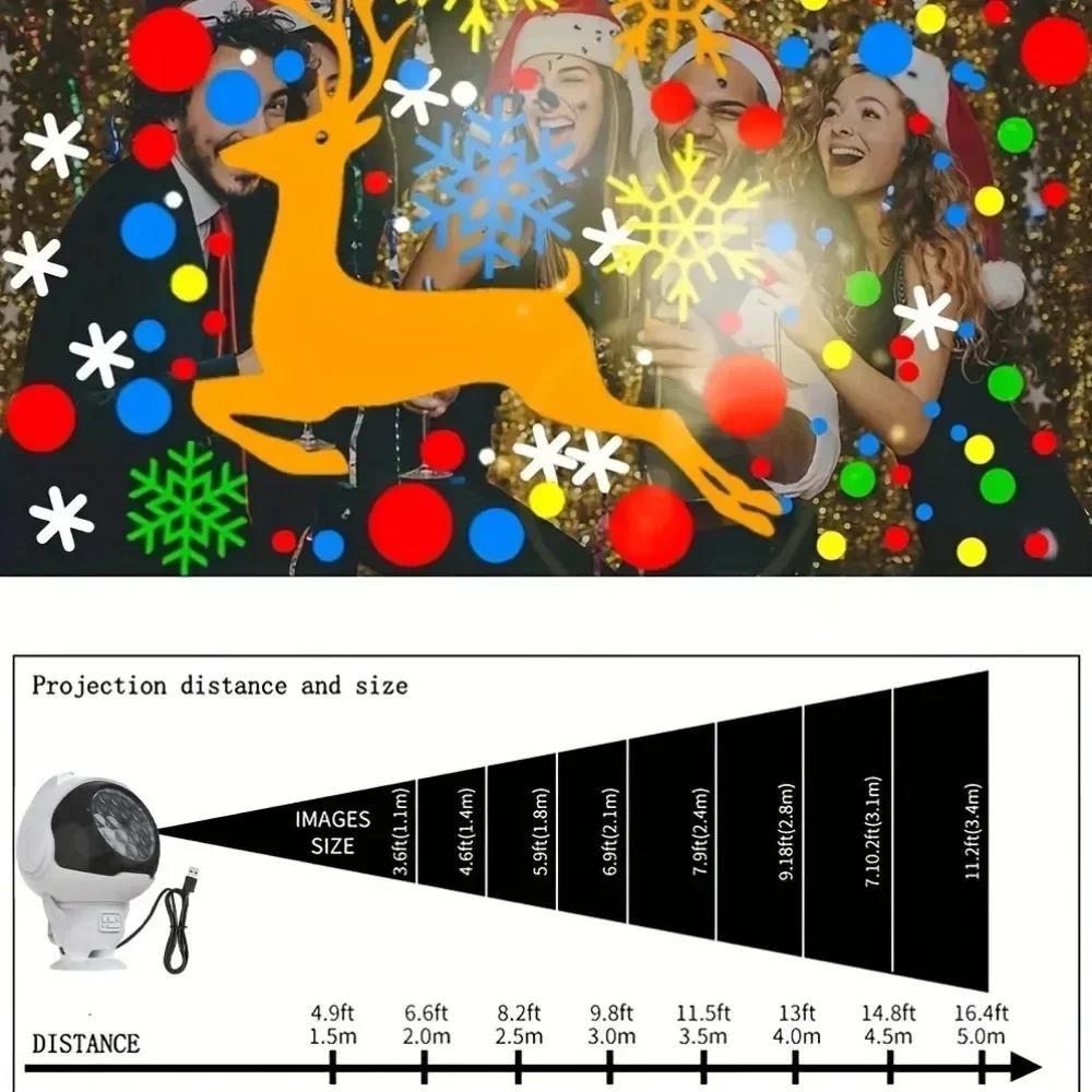 Astronaut Projector Lamp Water Ripple LED Night Lamp USB Plug-in Decorations for Helloween Christmas Friends Children Gifts