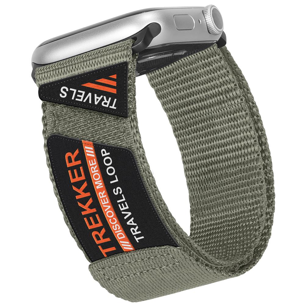 Trail Band for Apple Watch Series 10 46mm 42mm 9 8 7 41mm 45mm Nylon Sport Bracelet Strap for IWatch Ultra Ultra 2 49mm Se 6 5 4 3 2 1 44mm 38mm 40mm