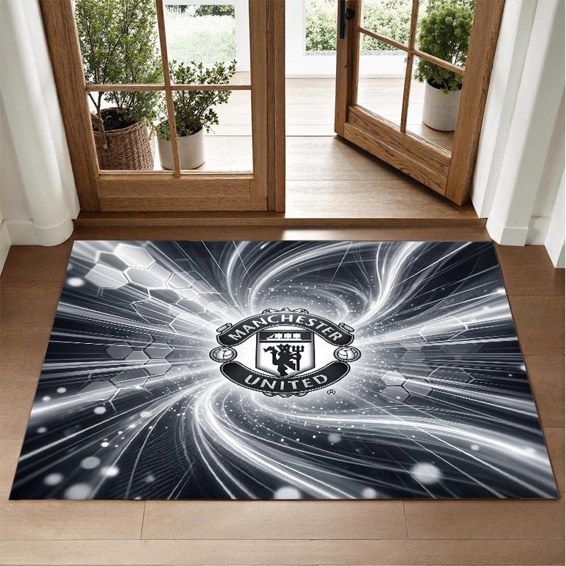 Manchester United Design Kristall Samt Teppich Weiche Dekorative Matte für Schlafzimmer Eingang