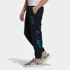 adidas Originals Zeno Track Pants With Logo Print Slim Fit Mid-Rise Knit Men Bottoms Black FS7331