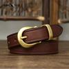 Genuine Leather Belt for Women Korean Style Trendy All-match Personality Retro Top Layer Pure Cowhide Jeans Belt