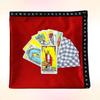 Tarot Cloth and Pouch Set with Backing Non-Slip (Red)