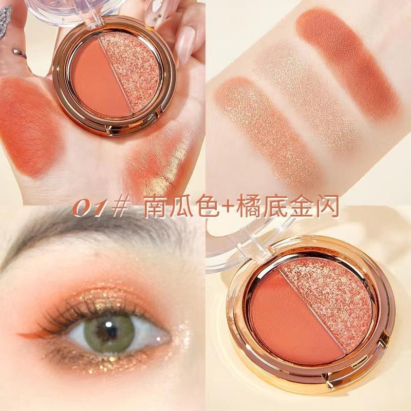 K Apeine Two Color Eyeshadow Palette Matte Shimmer Powder