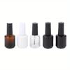 5 pezzi 15ml Bottiglietta Trasparente in Vetro per Smalto Vuota con Tappo Pennello Contenitori Cosmetici Bottiglie in Vetro per Unghie con Pennello