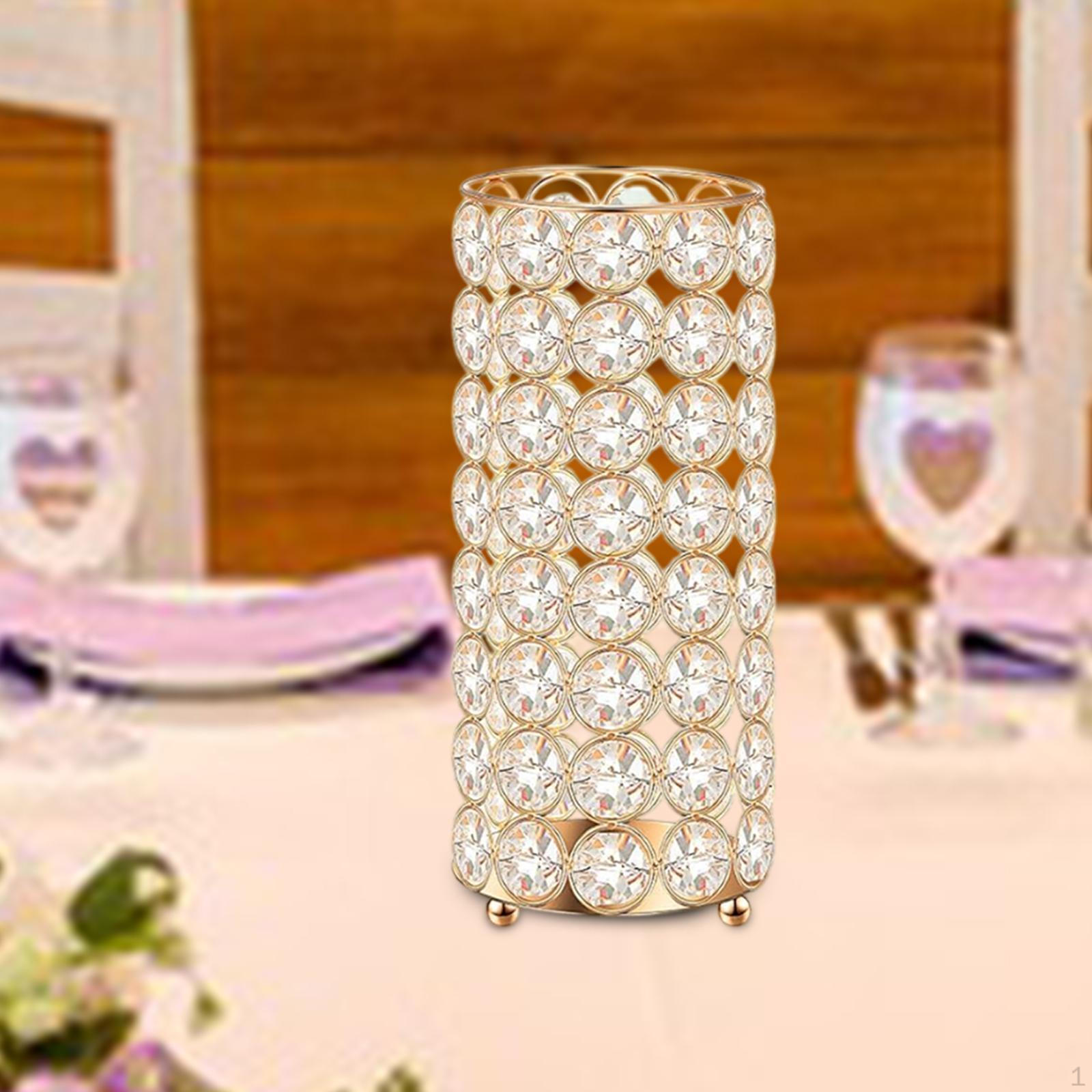 

Подсвечник в форме колонны, ваза 3x7,8 дюйма, декоративная многоцелевая кисть для макияжа на свадьбу Golden