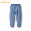 Balabala children's clothing, boys' pants, children's jeans, summer clothes, mosquito proof thin design, big children's Tencel denim leg binding pants