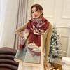 Yiwang Jiangnan Imitation Cashmere Jacquard Scarf - High-End Retro Shawl for Autumn/Winter