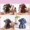 Teddy Dog Figurine Resin Art Crystal Decoration For Gift Giving And Home Decor