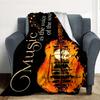 Music Soul Flannel Blanket Throw Blanket Soft Warm Sofa Bed Camping Home Decor Unique Christmas Gift C9261713