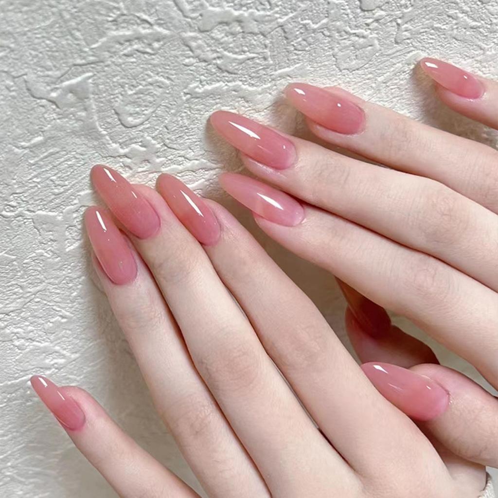 30PCS Gentle Nude Pink Fake Nails Charming Comfortable to Wear Manicure Nails for Manicure Lovers and Beauty Bloggers