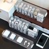 Desktop Cable Organizer Box, Large Capacity Data Cable Storage, Dustproof Charger Plug Wire Manager, Ins Style Layered Daily Use