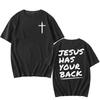 Gesù ti copre le spalle T-shirt Versetto Biblico Cristiano 2026 T-shirt Estiva Cotone Alta Qualità T-shirt Abbigliamento Uomo/Donna Camisetas