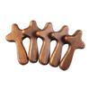 5Pcs Hand Held Wooden Pocket Prayer Portable Holding Crosses Christian Gift For Clutching Jewelry Making Church Religious Prayer