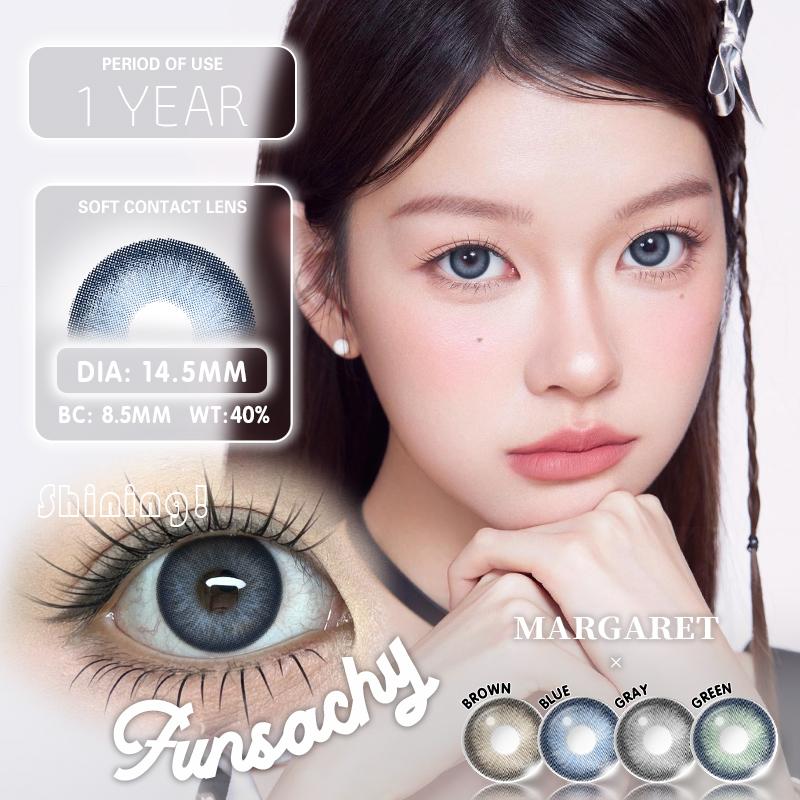 FUNSACHY Colored Lenses 1pair Brown Natural Eye Makeup Contacts Gray Pupils Blue Green Lens Yearly Fashion Cosmetics SoftLens