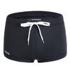 Men's Low-Waist Waterproof Swim Trunks - Drawstring Nylon Square Leg Design for European and American Markets