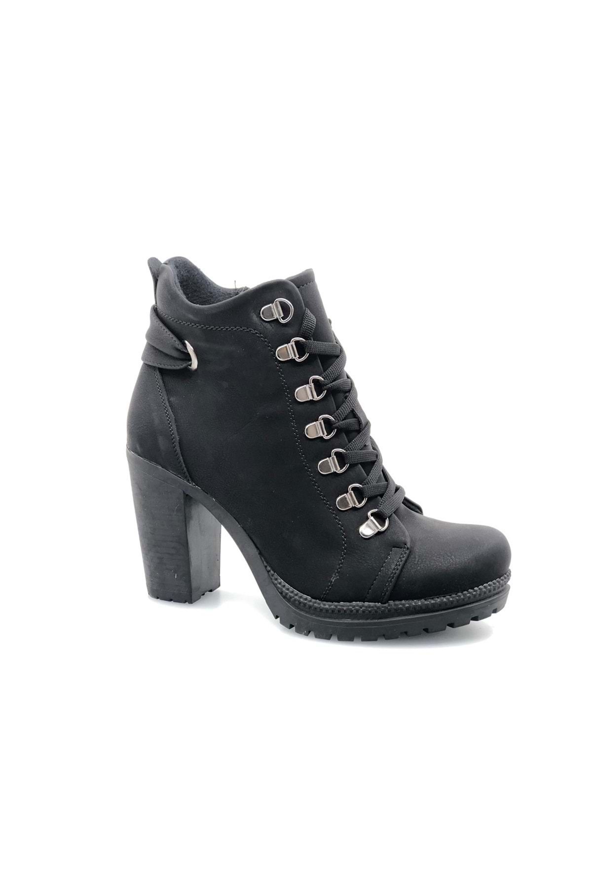 

Women Modern Stylish Fashion Boots Boots High Heel Lace Up Boots Black 37