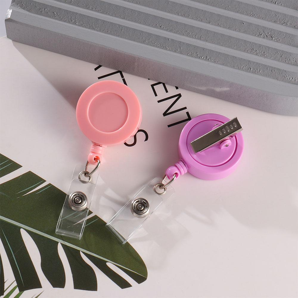 Supplies Nurse Doctor Badge Holder Pull Buckle ID Name Card Retractable Badge Reel Badge Clip