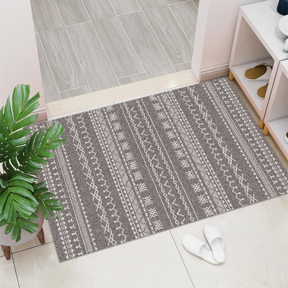 Moderner Boho Stil Waschbarer Fußabtreter Willkommensmatte Wohnzimmer Schlafzimmer Eingangsteppich Küche Flur Rutschfeste Boden Fußmatte