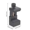 Adjustable Camera Mounting Clip Double 1/4 Thread Holes For Table Tube Fitting 17mm To 45mm Diameter Objects