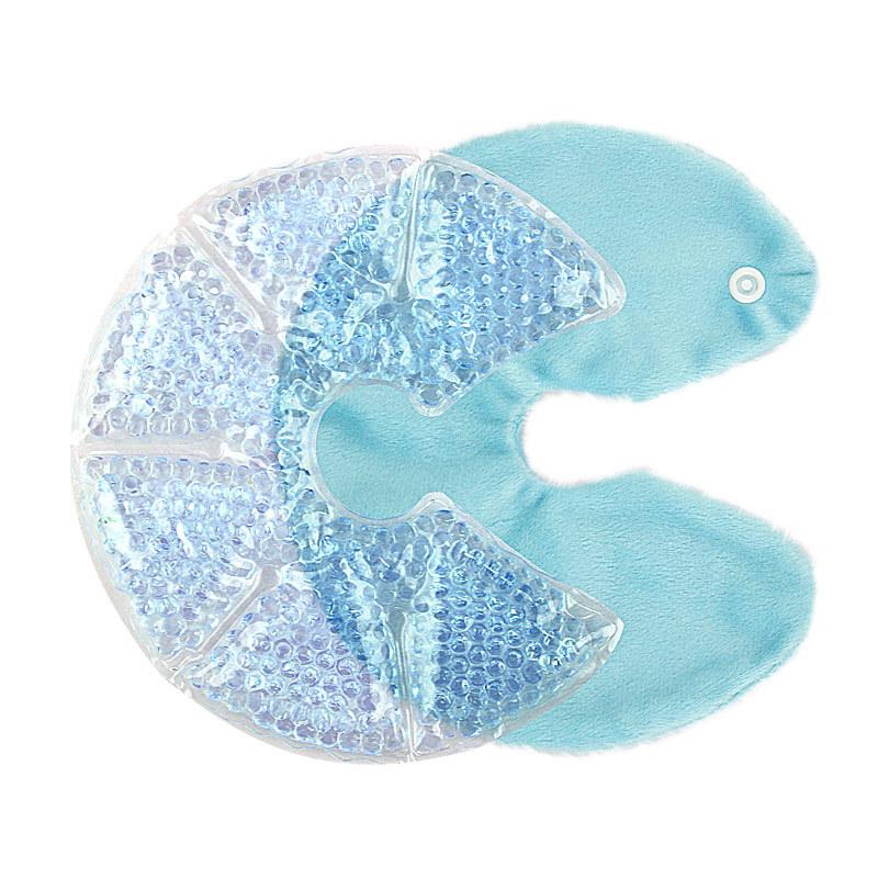 1pc Large Gel Bead Breast Ice Packs - Hot/Cold for Pain Relief, Breastfeeding Essentials, -Grade PVC, Breast Cooling/Heat Pads,