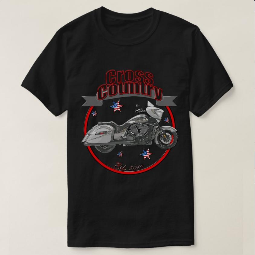 

Victory Cross Country USA Star Motorcycle T-Shirt 100% Cotton O-Neck Short Sleeve Summer Casual Mens T-shirt Streetwear - Men... S разноцветный