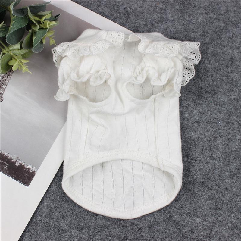 Pet Clothes: Handmade Double Layer Pure Cotton Baby Classic Peter Pan Collar