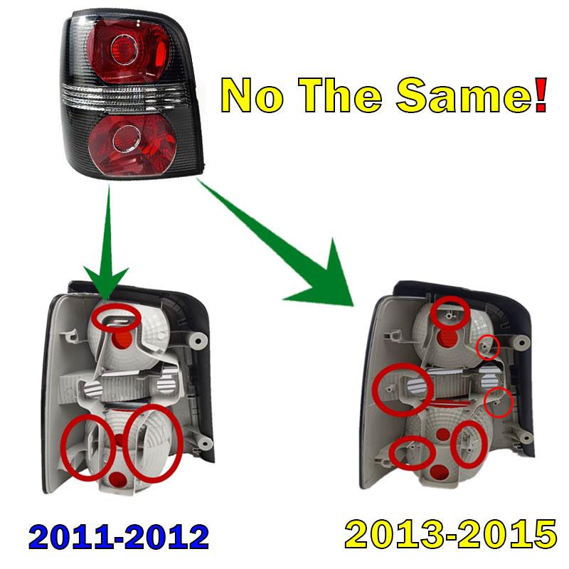 Auto Parts Tail Light Signal Lamp For Volkswagen Touran 2011 2012 2013 2014 2015 Taillight Cover Car Light Housing Without Bulbs