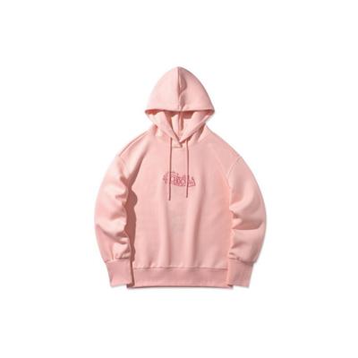 Li Ning X Collaboration Friends Ligne Imprimé Ours Brun Sweat à Capuche Pull Ample Femme sweat à capuche Rose AWDQB08-1