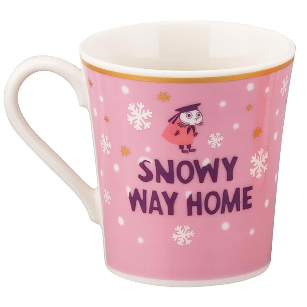 Yamaka Shoten MOOMIN Snowy Way Home Mug, 300ml, Diameter: Approx. 9x9cm, Little My, Pink, Gift for Women, Birthday, Tableware, MM12002-11