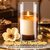 2Pcs Transparent Glass Holder Covers Cylindrical Flame Protectors for Pillar Candles Stylish Home Decor Item