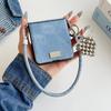 Samsung Z Flip7 Case: Stylish Denim Texture, Drop-Proof, Foldable Screen Protection, Anti-Lost Wrist Strap, Lanyard Included.
