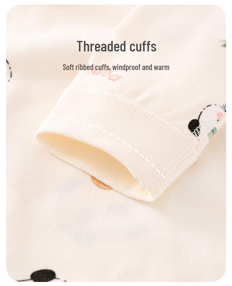 Set Kimono Top și Pantaloni Bumbac Pur Patru Anotimpuri pentru Nou-născuți