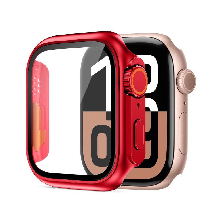 Cambia con Custodia per Orologio PC Integrata in Vetro Temperato Ultra 49mm per Apple Watch Serie 6/5/4/SE 44mm, Copertura Anti-Caduta Completamente Avvolgente, Solo Custodia